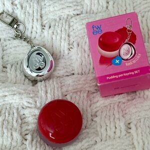 Fwee Lip & Cheek Blurry Pudding Pot Keyring Set - RS04 Memories
